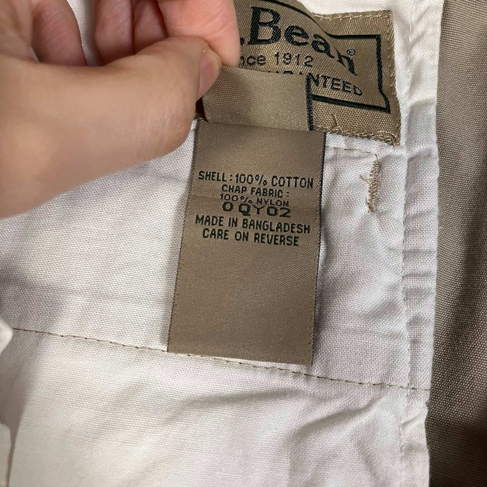 LL Bean Upland Briar Hunting Pants Mens 42 (Fits 42x31) Tan Brown Cotton Nylon - Picture 3 of 11